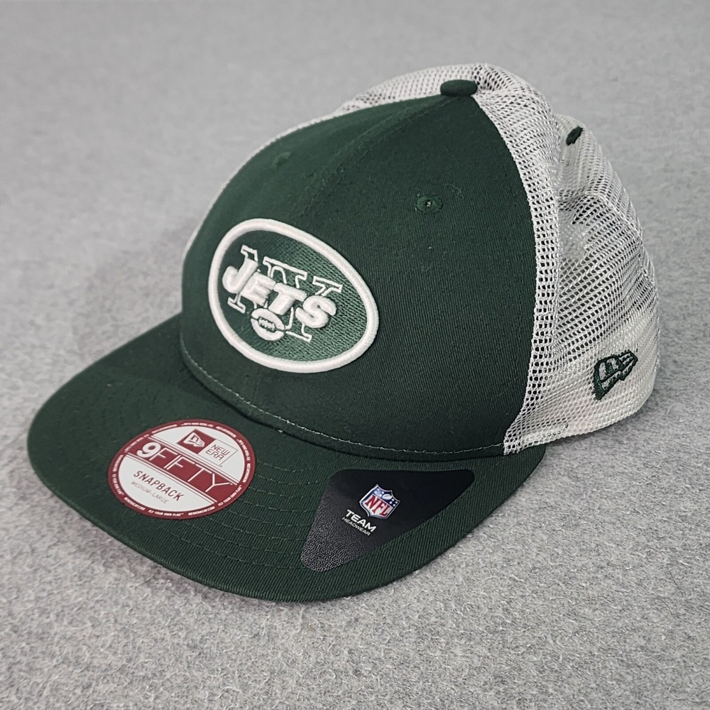 New York JETS NFL Hat Mens M/L Snapback Green New Era‎ 9Fifty Mesh Team SnapBack